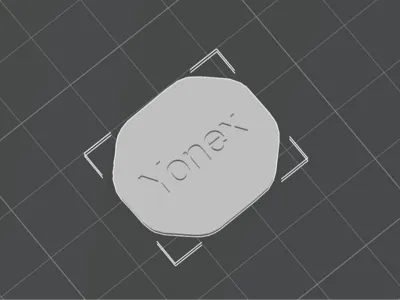 Badminton Racket Butt Cap with Customizable text