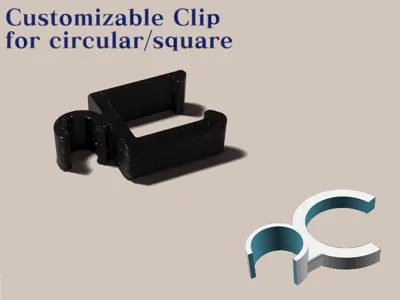 Parametric Clip for both circular or square