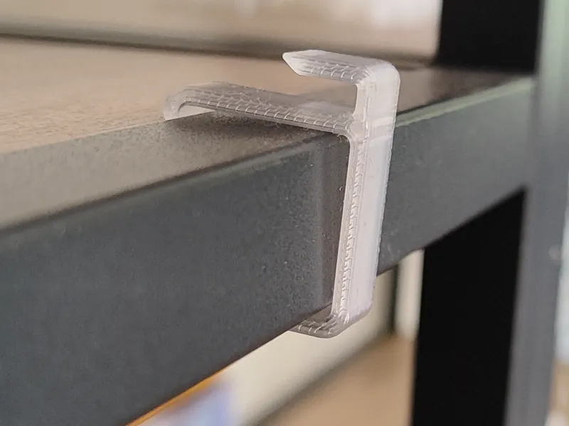 Led light holder for rack profile 20x20mm
