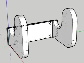 Skateboardhalter für Wand