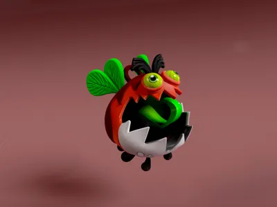 keychain of cartoon fly