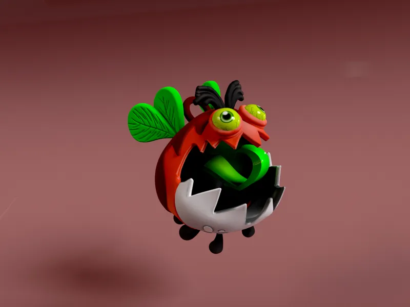 keychain of cartoon fly