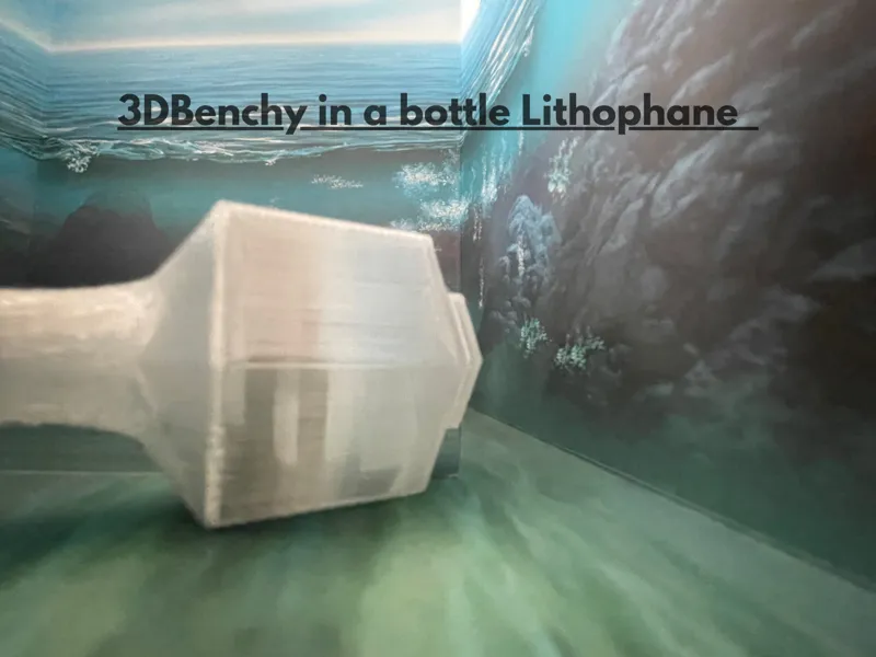 3DBenchy in a bottle lithophane 