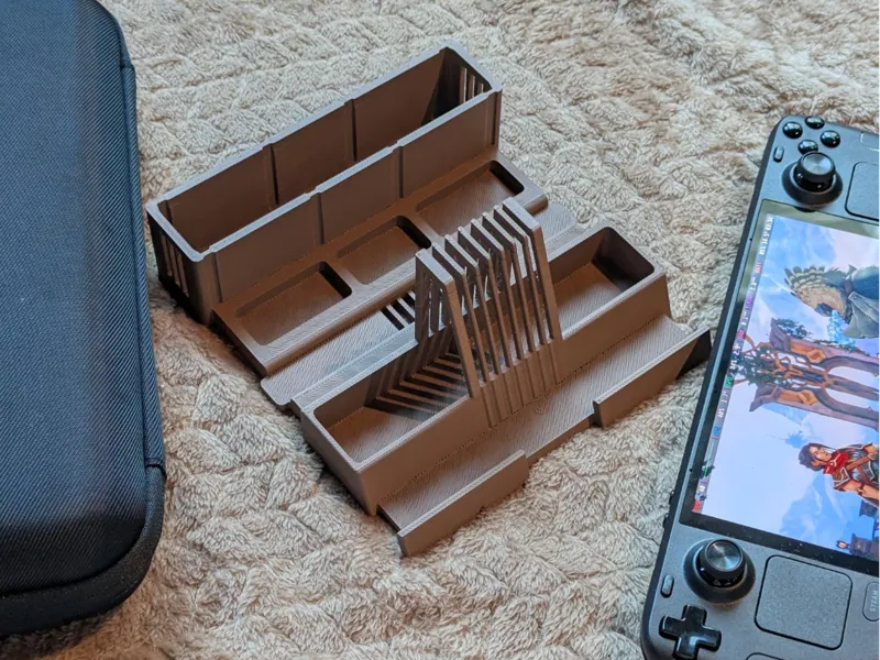 Steam Deck Stand /w Storage for Casse