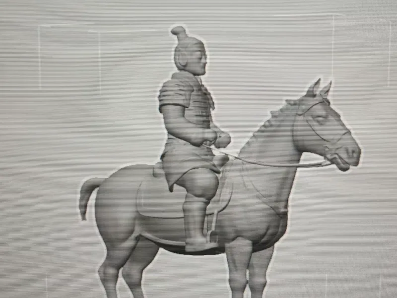 大眼兵马俑骑兵