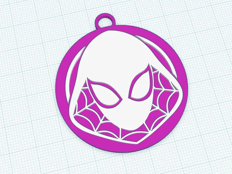 SpiderGwen keychain