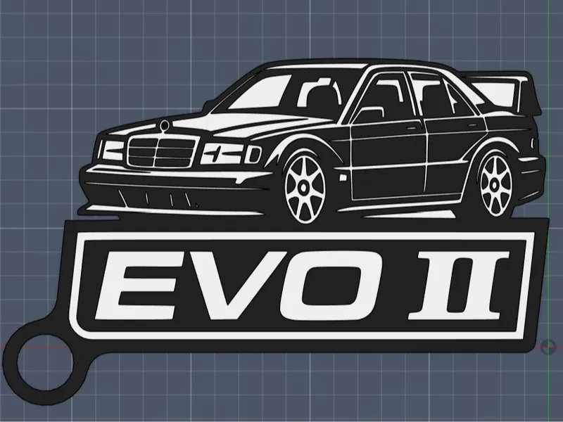 Mercedes 190E EVO II Keychain