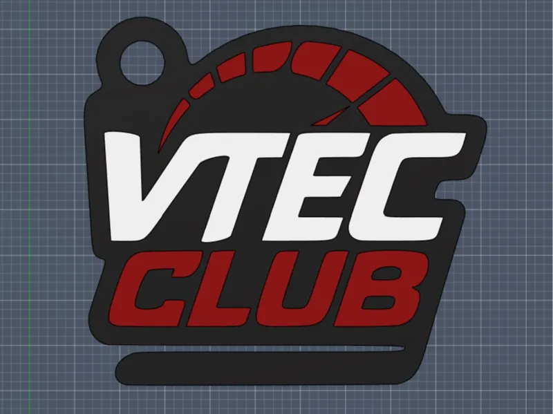 VTEC Club Keychain – 90s Honda Racing Style