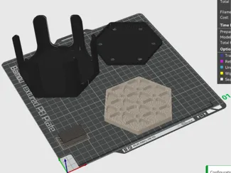5 inch coaster with feet tool and holder