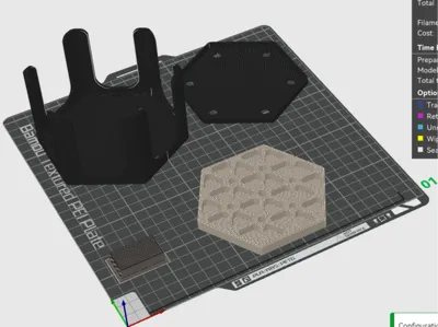 5 inch coaster with feet tool and holder
