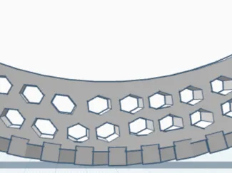 Honeycomb mountain bike tire segment 