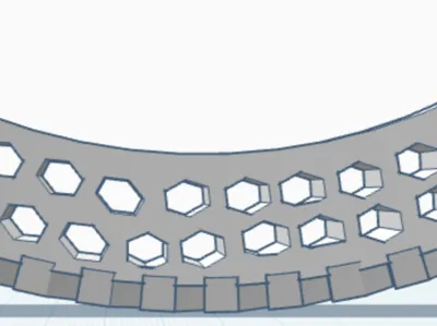 Honeycomb mountain bike tire segment 