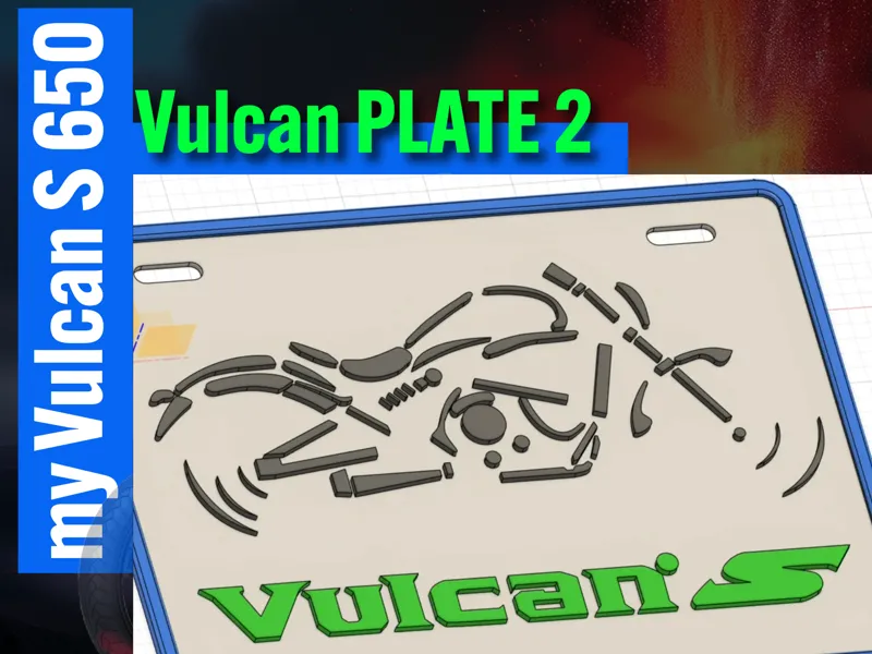 Matricula adorno personalizada Vulcan S 650