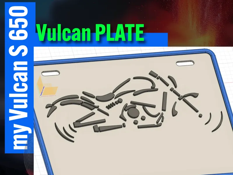 Matricula Vulcan S para personalizar