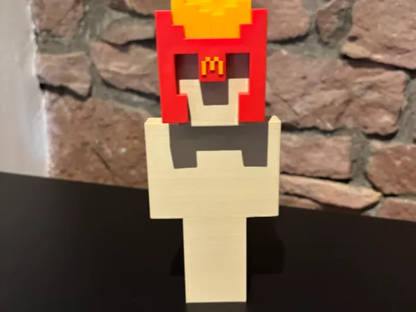 Support de casque Minecraft — forme Steve