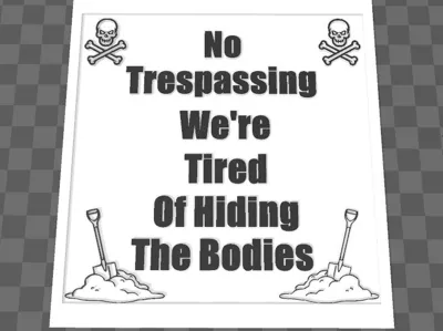 No trespassing