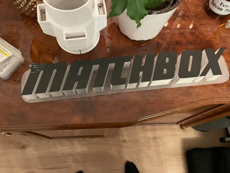 Matchbox Logo for indirect lighting