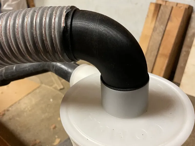 90° elbow 50mm for cyclone