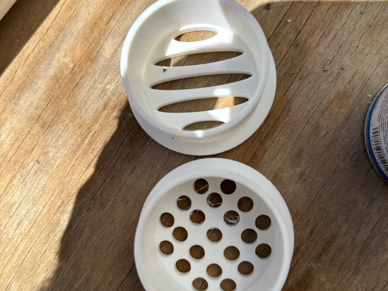 PVC 1.5 Inch Pipe - Perforated End Cap 