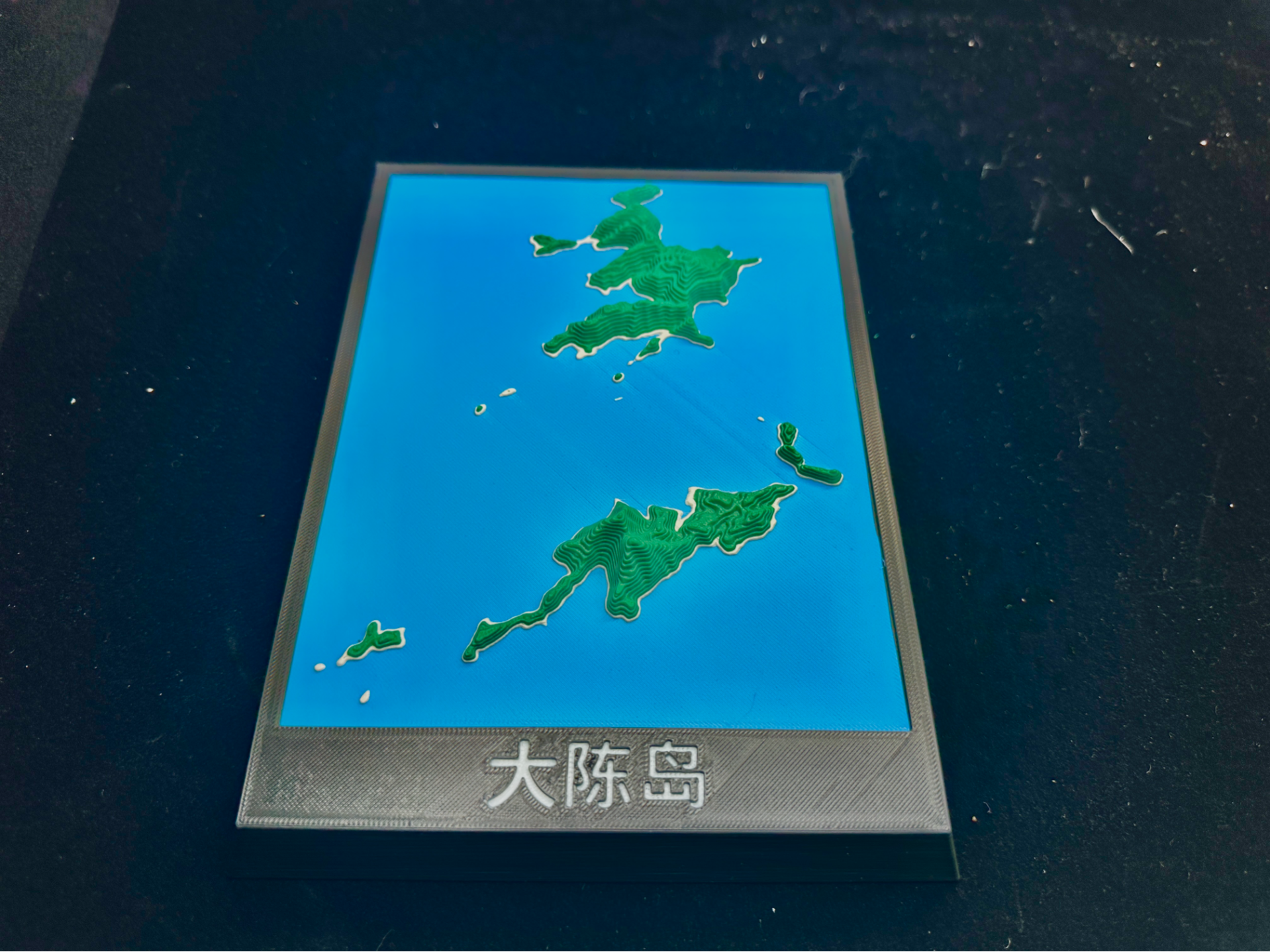 大陈岛 等高线地形图