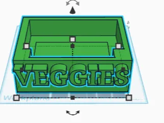 veggie collector tray for gardening