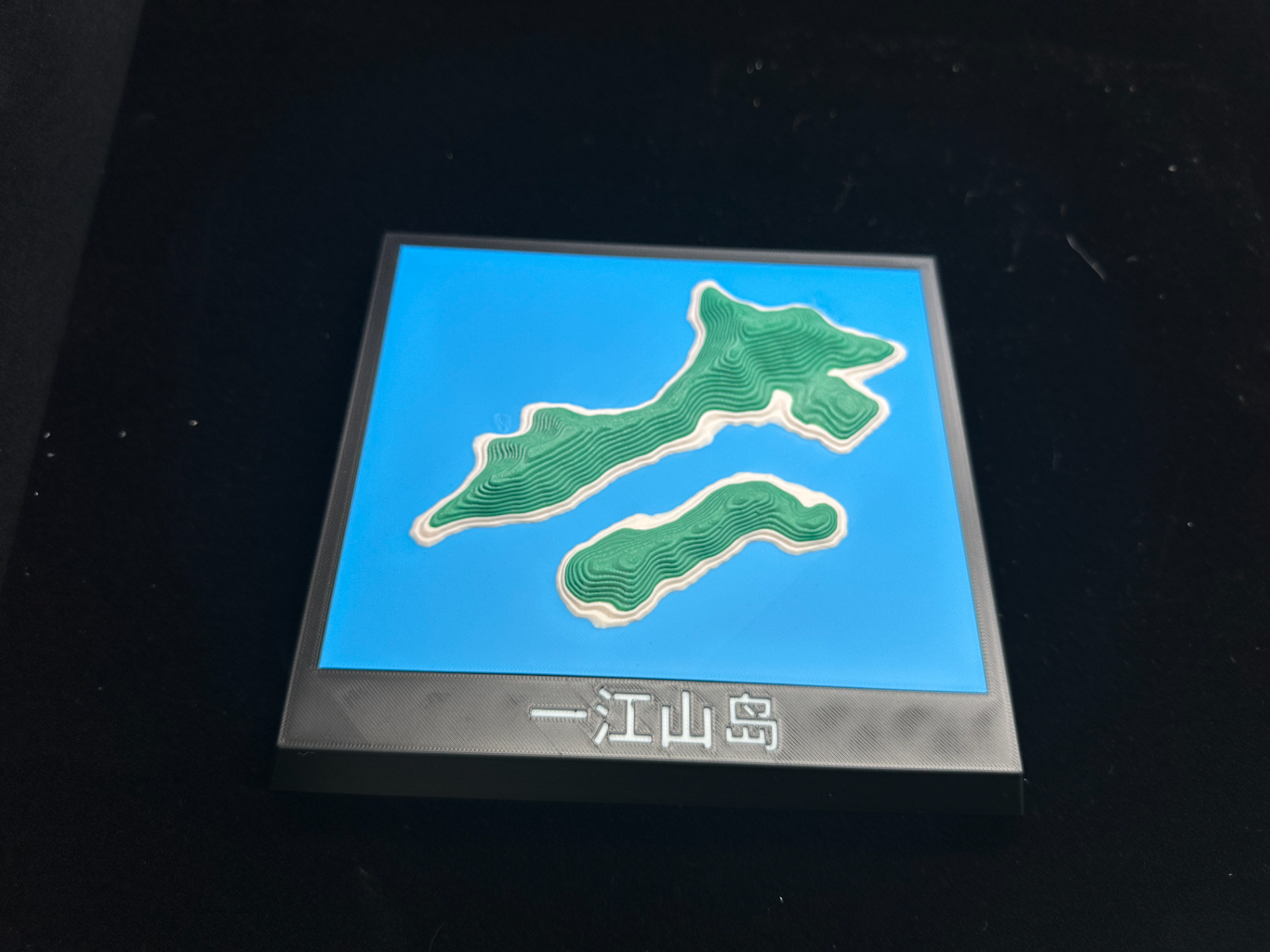 一江山岛 等高线地形图