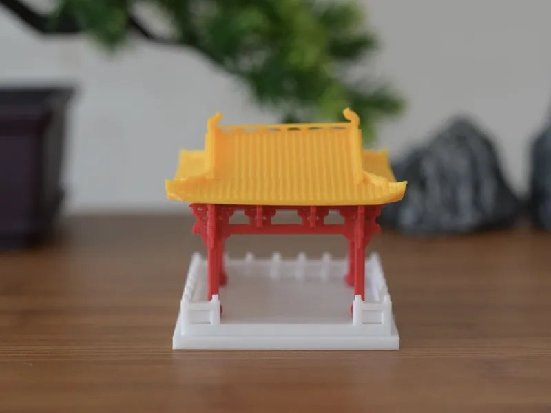 微景观造景用古风建筑微缩小廊亭
