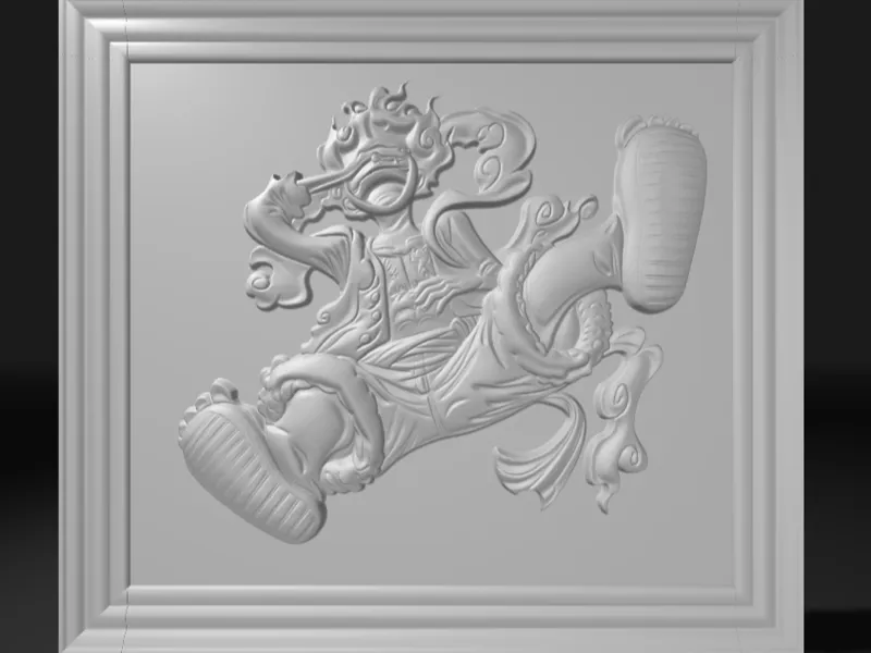 Gear 5 Luffy – 3D Relief Panel