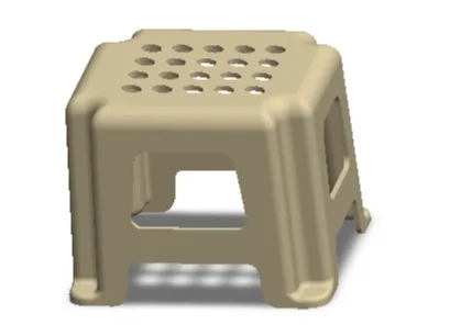 Tabouret bas décoratif