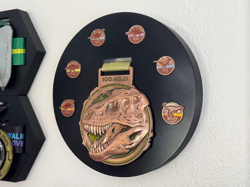 VRC Dino-Might Challenge Medal Display Plaque