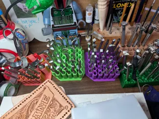 2 types of Leather Crafting Stamp Holders