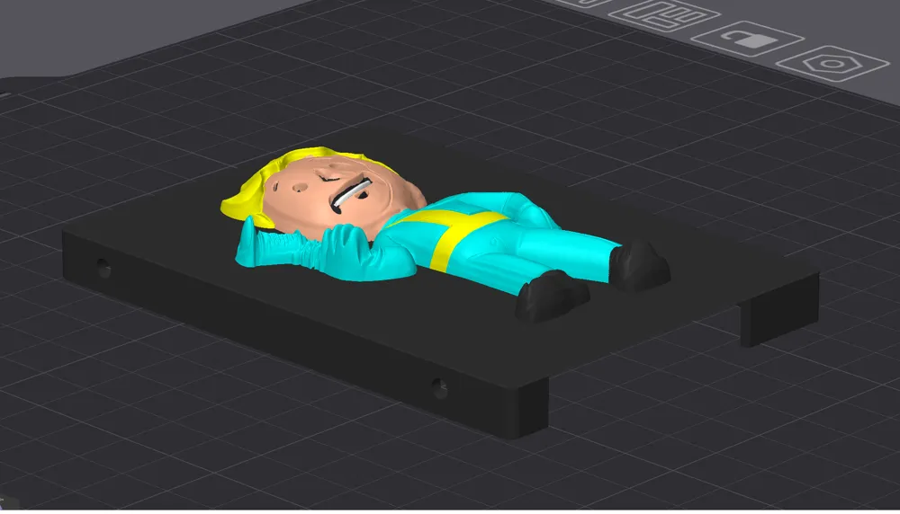 Fallout Vault Boy PC SSD Cover - Free 3D Print Model - MakerWorld
