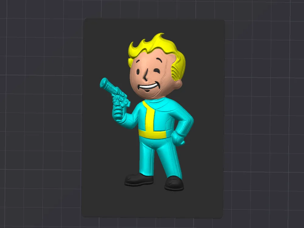 Fallout Vault Boy PC SSD Cover - Free 3D Print Model - MakerWorld