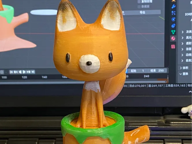 小狐狸Q版手办摆件可爱小动物