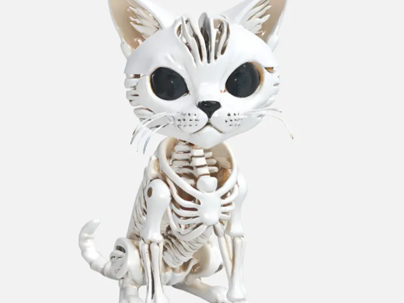 Katzen Skelett 
