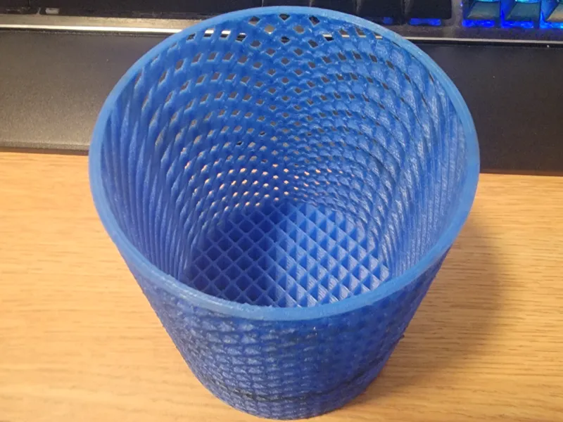 geometric pen holder