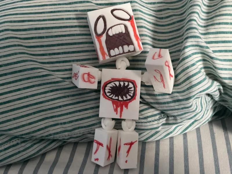 Articulated minecraft “John” 