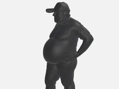shadow fat hat man