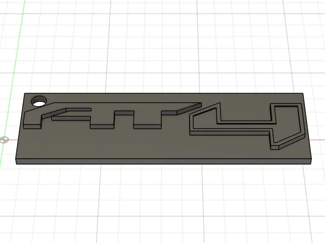 AT4 symbol keychain