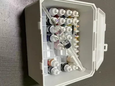 Pen and Paint Storage Box (min printable)