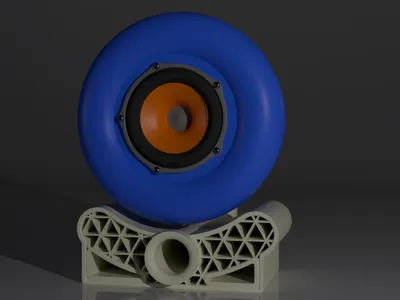 Fully 3D printed Speaker v16