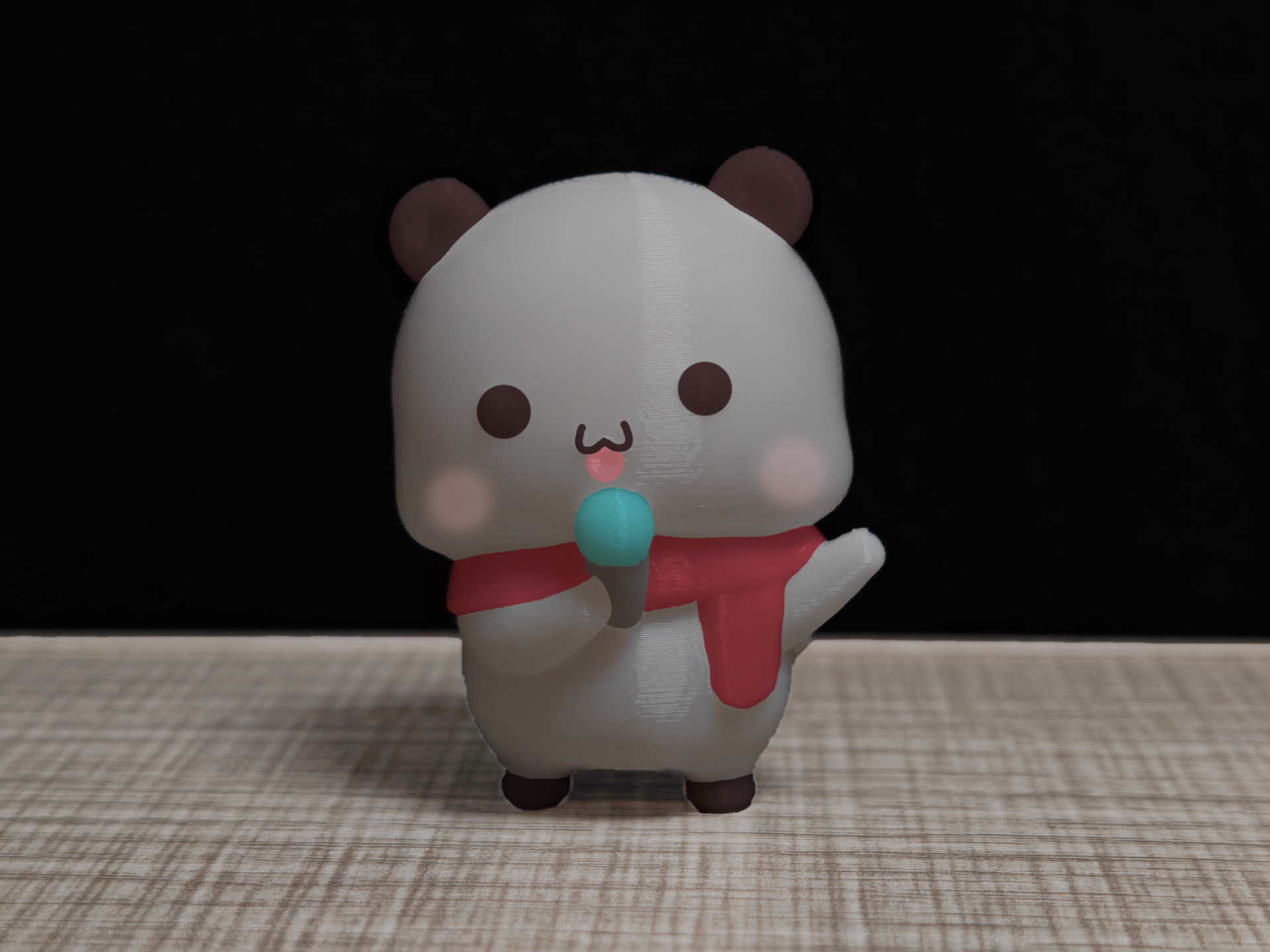 情侣熊系列-拿麦唱歌的一二（Couple Bear-microphone_sing_Yier）