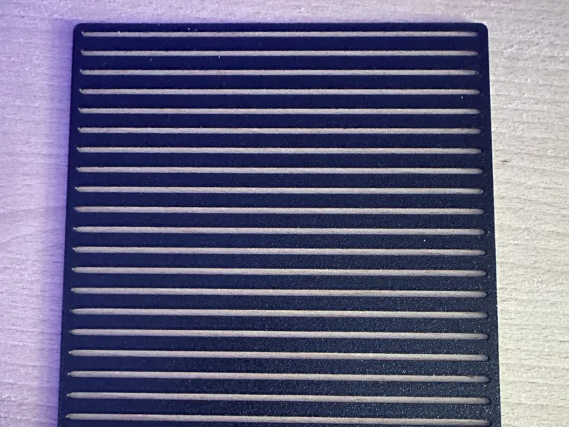 Line Stencil For Folded A4 Paper