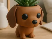 Pot de fleurs chien style Funko — photo 1