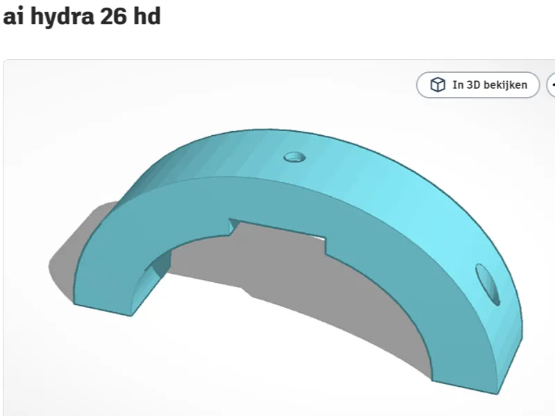 rail holder for ai hydra 26 hd