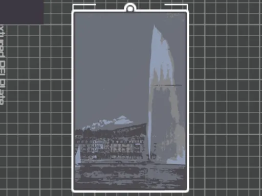 Hueforge lac de Genève / Geneva Lake-support mural
