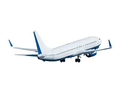3D commercial airplane