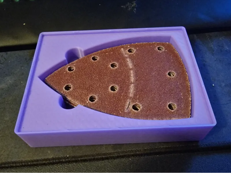 Gridfinity Sandpaper Box Delta/Triangular/Multi