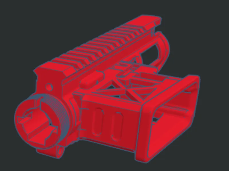 Skeletilized Side fed M4 airsoft upper receiver