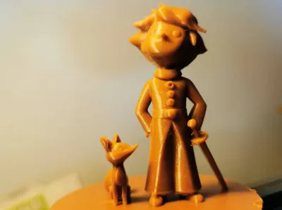 The Little Prince and the Fox Sculpture